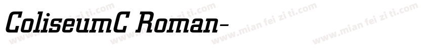 ColiseumC Roman字体转换